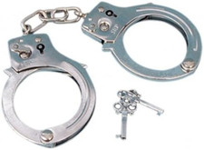 Handcuffs Metal with Key for Costumes