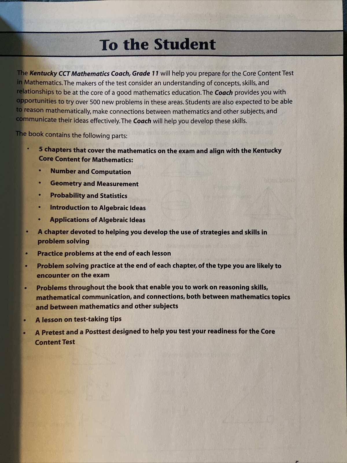 Kentucky CCT Coach Mathematics Grade 11 by David Gold