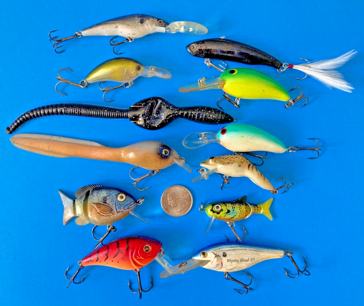 VTG LOT 12 CRANKBAITS REBEL FROG BILL DANCE EEL SHOT BASS LURES YO-ZURI  HARDCORE | eBay