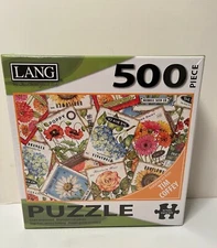 Lang SEED PACKETS Jigsaw 500 Piece Puzzle Shrink Wrapped New