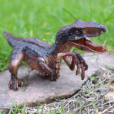 Jurassique bleu Raptor Dinosaure Velociraptor Jouet modèle éducatif cadeau d/'anniversaire