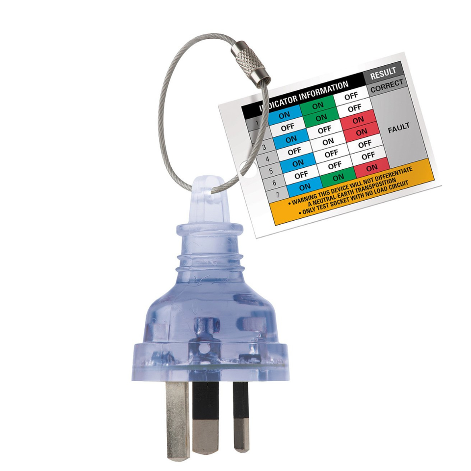 DETA Power Outlet Tester Plug & Australian / New Zealand 240 Volt Power