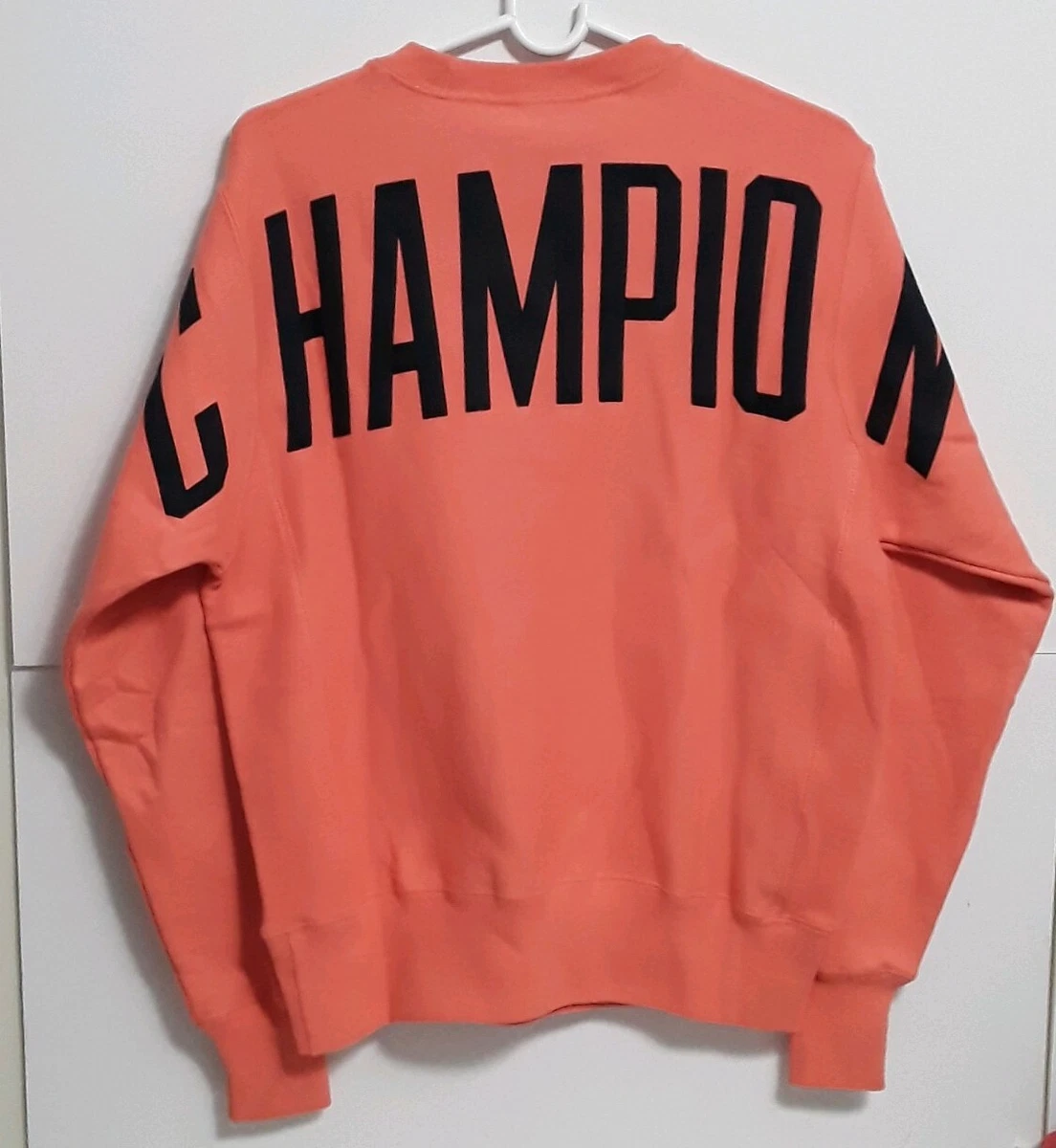 Champion Life Papaya Reverse Weave Pullover Crew Oversize Arch