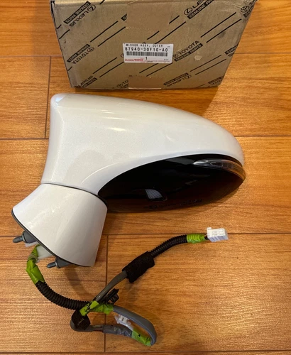14 20 LEXUS GS350 GS450H GS300 GS LEFT SIDE DOOR MIRROR WHITE NOVA 16 WIRE OEM