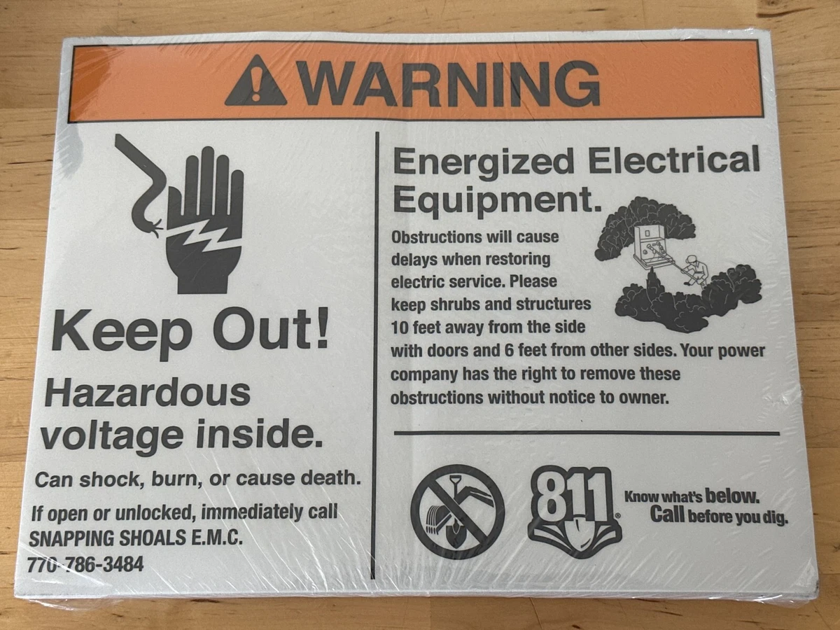 Warning Signs Of Electricity Electrical Hazard Signage, 58% OFF