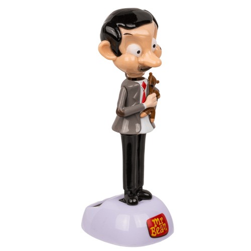 Wackelfigur Original Mr. Bean mit Teddy Comic Figur ca. 14 cm Solarfigur UK NEU - Bild 5 von 5