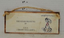 3" x 7" Decorative Humorous Wooden Sign Plaque Home Decor Dog Pet