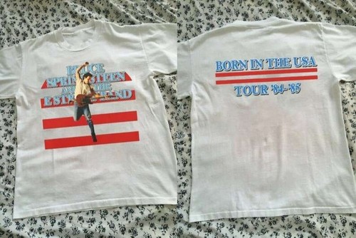 Bruce Springsteen And E Street Band Born in USA Tour 84-85 T-Shirt 2-seitig