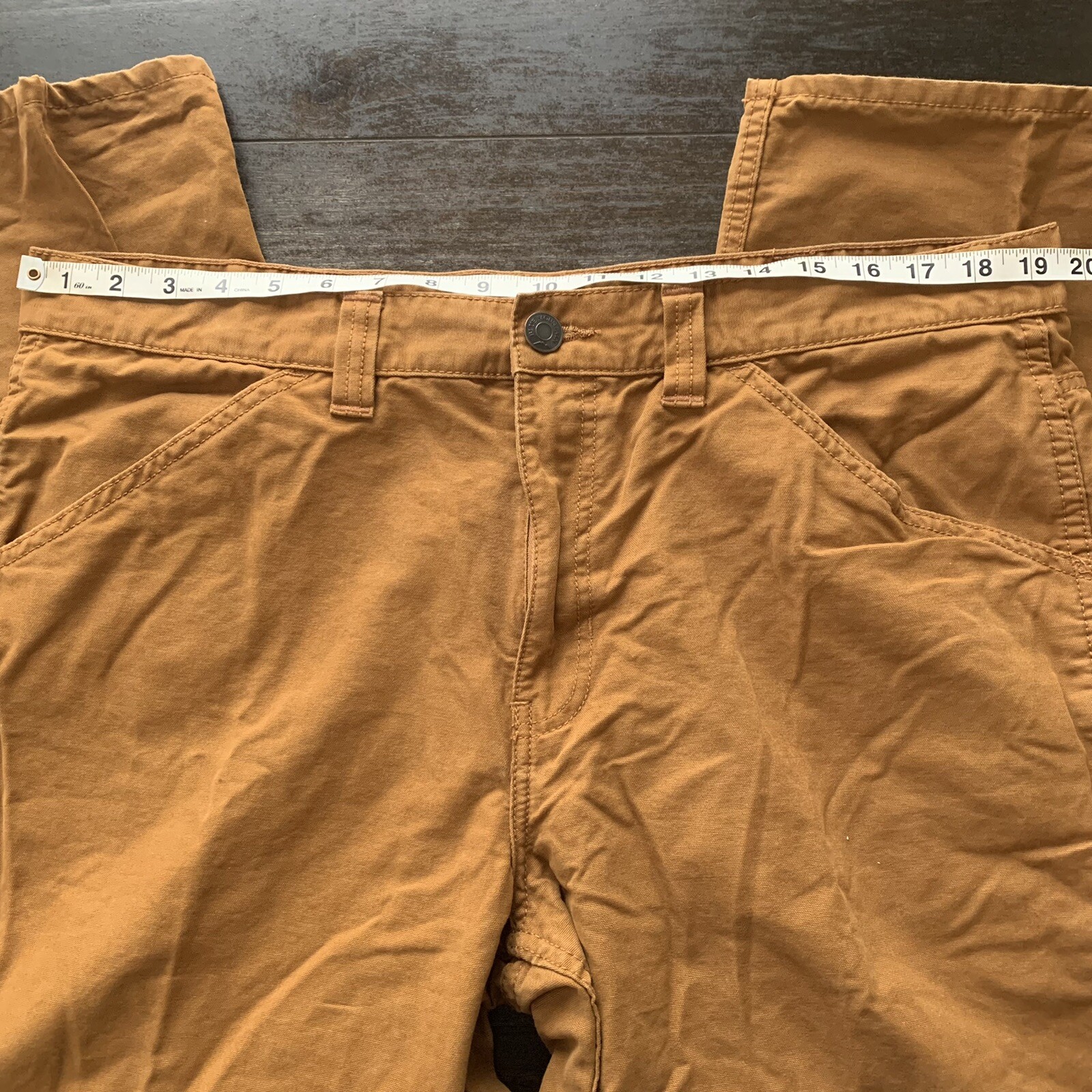 Blue Mountain Men Carpenter Utility Work Jeans Brown Size 38x30