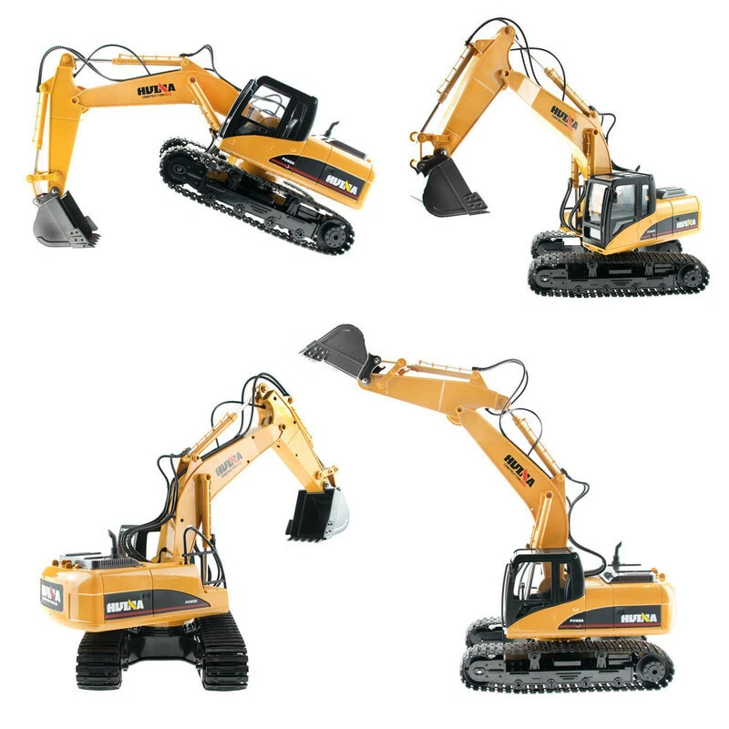 Escavatore Radiocomandato Hui Na 1550 Scala 1:14 15Ch 2.4 Ghz + Pinza - Immagine 4 di 4