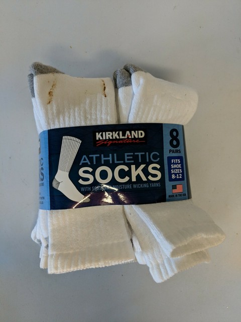 kirkland white socks