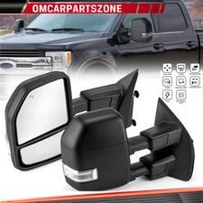 Towing Mirror For 2017-2019 Ford F250 Super Duty Passenger & Driver Power Heated