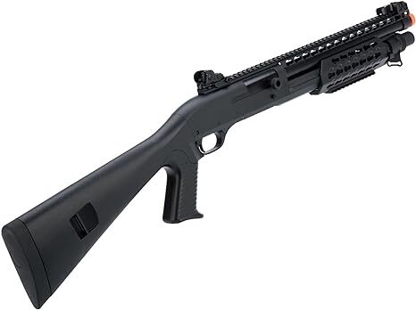 Evike M3 3-Round Burst MultiShot Shell Airsoft Shotgun Full Stock CQB w ...