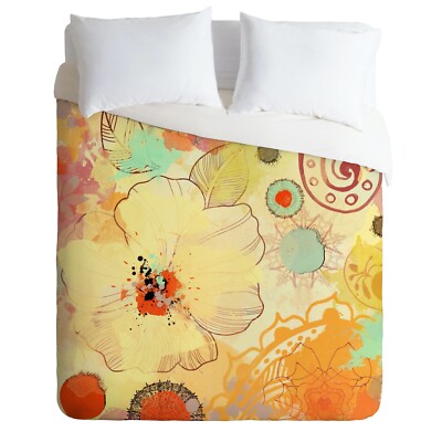 Deny Designs Exotic Flowers Irena Orlov Ultra Soft Microfiber Twin Duvet Cover