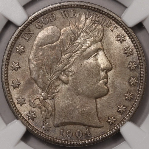 1904-O Barber Half Dollar NGC & CAC MS-64 - A Very Tough Coin!