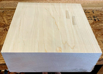 448: TWO KILN DRIED HARD MAPLE TURNING BLANKS LUMBER WOOD LATHE 4'' X 4'' X 8''