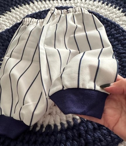 VTG YANKEES #44 NY OFFICIAL 1978 Macy's 2T Outfit 2 pc Blue Stripes w/ Box NWT - Picture 10 of 11