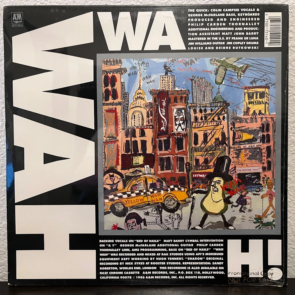 THE QUICK - Wah Wah! (1986) - 12" Vinyl Record LP - SEALED - Image 2 of 2