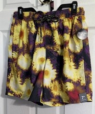 No Boundaries Mens Swim Trunks Drawstring Waist Pockets Size Small 28-30 NEW