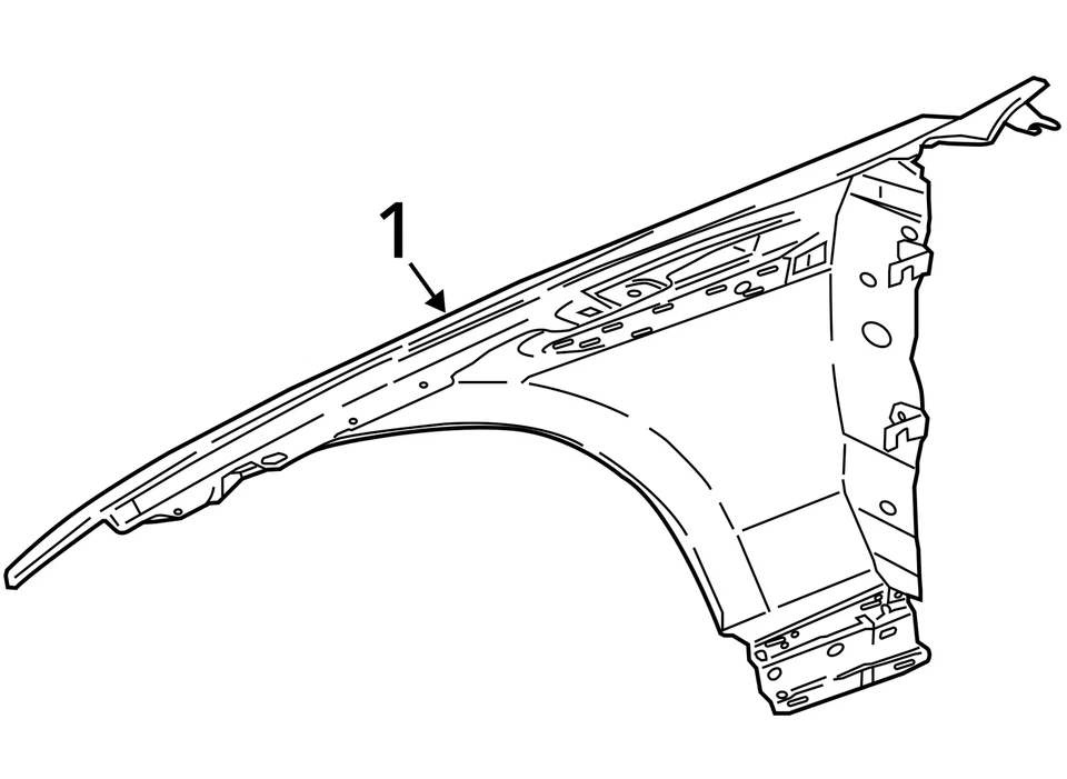 2017 2018 2019 2020 2021 2022 JAGUAR F-PACE OEM LEFT FENDER POLARIS WHITE NER Foto 4 de 4