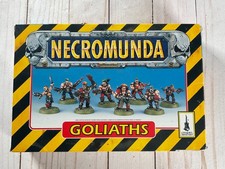 Necromunda 1st Ed (1995) Goliaths Gang Metal Models Complete OPEN BOX OOP J1
