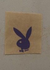 Original Vintage Playboy Bunny Mini Iron On Transfer Purple