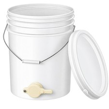 Honey Container with Valve Reinforced Container Tapered for Apiarists
