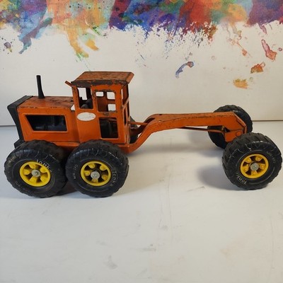 Vintage 1970's Tonka MR-970 On Wheels ORANGE Pressed Steel Toy
