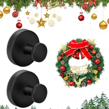 Suction Cup Hooks for Shower, Bathroom, Hanging Towels, Robe, Wreath Hangers for