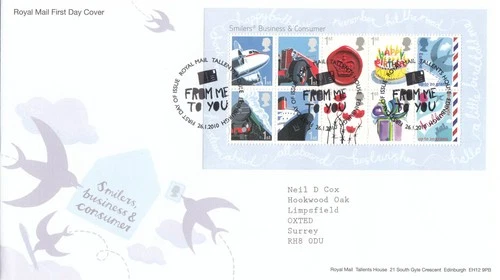 Smilers Business Consumer GB RM FDC Tallents 2012 (130747)