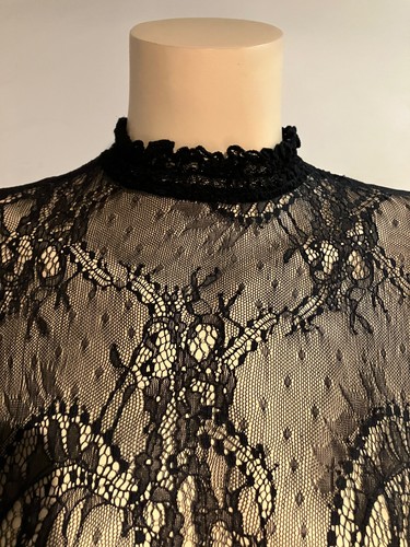 Black lace stretch over dress size 8 from Primark - Picture 4 of 10