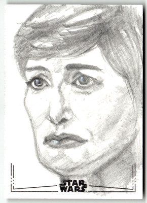 2025 Topps Star Wars Masterwork Jessica Hickman Artist Sketch One of One 1/1