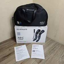 REATHLETE Air C  Heat Therapy Air Compression Leg Massager Boots W/ Controller