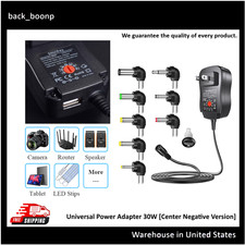 Universal AC -DC Adapter 3V-12V 2.5A 30W Adjustable Power Supply for Electronics