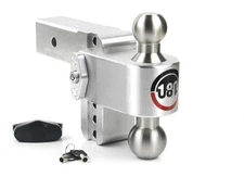 Weigh Safe LTB4-2.5 Turnover Ball 4" Drop Hitch 2.5" Shank 8/14.5K Dual Pin Lock