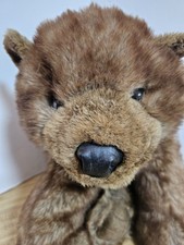 Folkmanis Grizzly Brown Bear Hand Puppet 3203 Excellent Condition Realistic