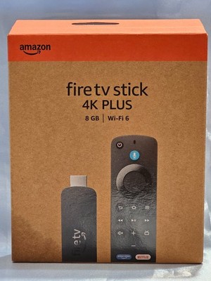 AMAZON FIRE TV STICK - 4K PLUS - 8 GB WI-FI 6 - ALEXA VOICE REMOTE - NEW SEALED