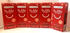 Lot of 5 Boxes Bubly Drops Strawberry 1.36oz Bottle Best Before date: 12/01/25