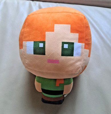 Alex Licensed Minecraft Plush Toy Mojang 25cm Square head Chibi Style