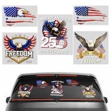 5Pcs 250th Anniversary USA Car Decal Sticker, USA Patriotic 4th of July 1776  ...