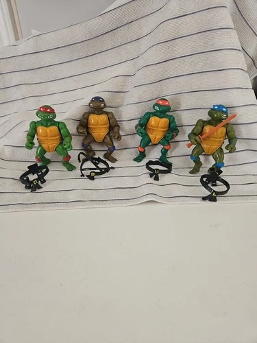 1988 TMNT Teenage Mutant Ninja Turtles Set / Lot Of 4 Vintage