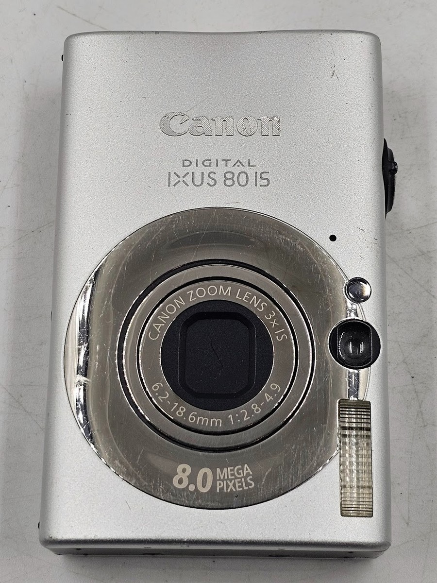 Canon IXUS 80 IS 8.0 MP Digital Camera Silver - Working | eBay
