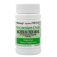 Magnesium Oxide 120 Count 400 mg 0.54 per thousand milligrams