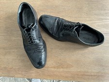 Alexander McQueen Men’s Black Leather Dress Shoes Size 43