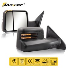 Pair Power Heated Towing Mirrors Led Amber Signals For 2002-2008 Dodge Ram 1500 Pair Power Heated Towing Mirrors Led Amber Signals For 2002-2008 Dodge Ram 1500