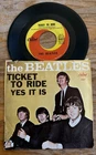 Beatles Ticket To Ride Yes It Is Capitol 5407 45rpm W/PS! 7” USA (1965)