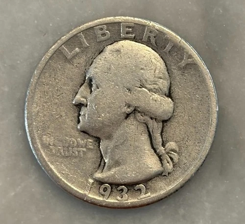 1932-D Washington Quarter - G - Good - 90% Silver