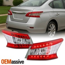 For 2013-2015 Nissan Sentra Outer Tail Lights Rear Brake Lamp Driver - Passenger