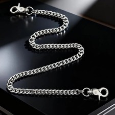 Heavy Duty Punk Wallet Chain 20" Stainless Steel Jean Key Chain for Men Women