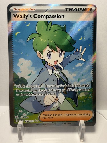Wally's Compassion 176/132 Ultra Rare Me01: Mega Evolution Holo - Pokemon TCG NM